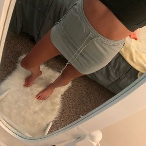 Gray draw string skirt